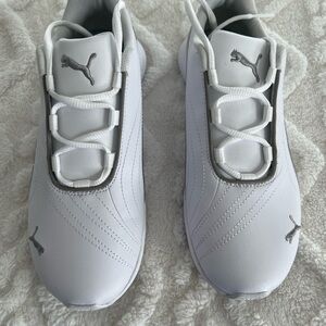Puma White and Gray Sneakers
